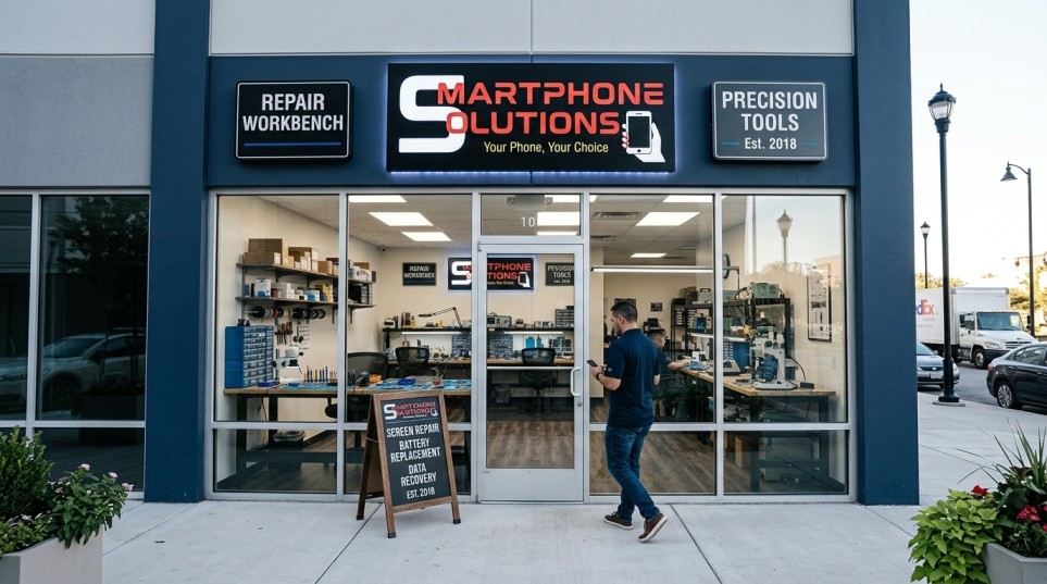 Your Smartphone Solutions storefront in downtown El Paso
